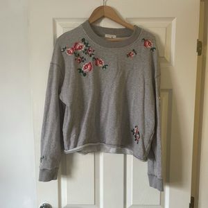 mile (s) by madewell crop sweatshirt
